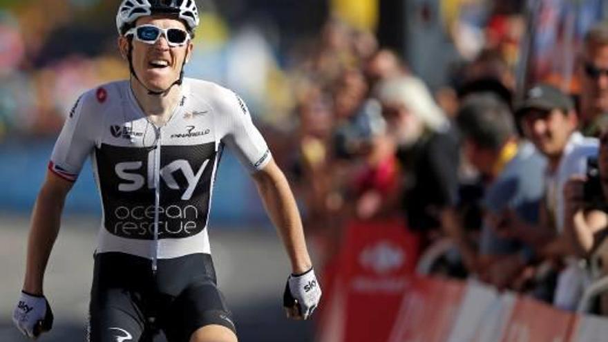 Geraint Thomas se exhibe en La Rosière y se convierte en líder del Tour