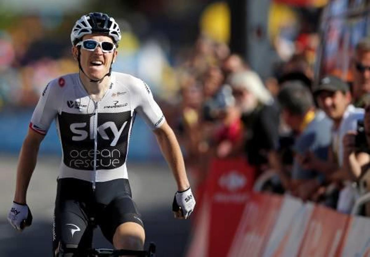 Geraint Thomas se exhibe en La Rosière y se convierte en líder del Tour