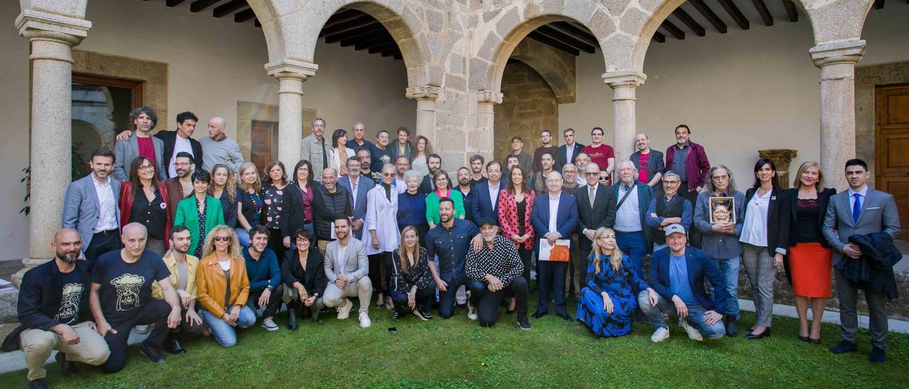 Participantes en la presentación de la programación del Festival de Teatro de Mérida, el miércoles.