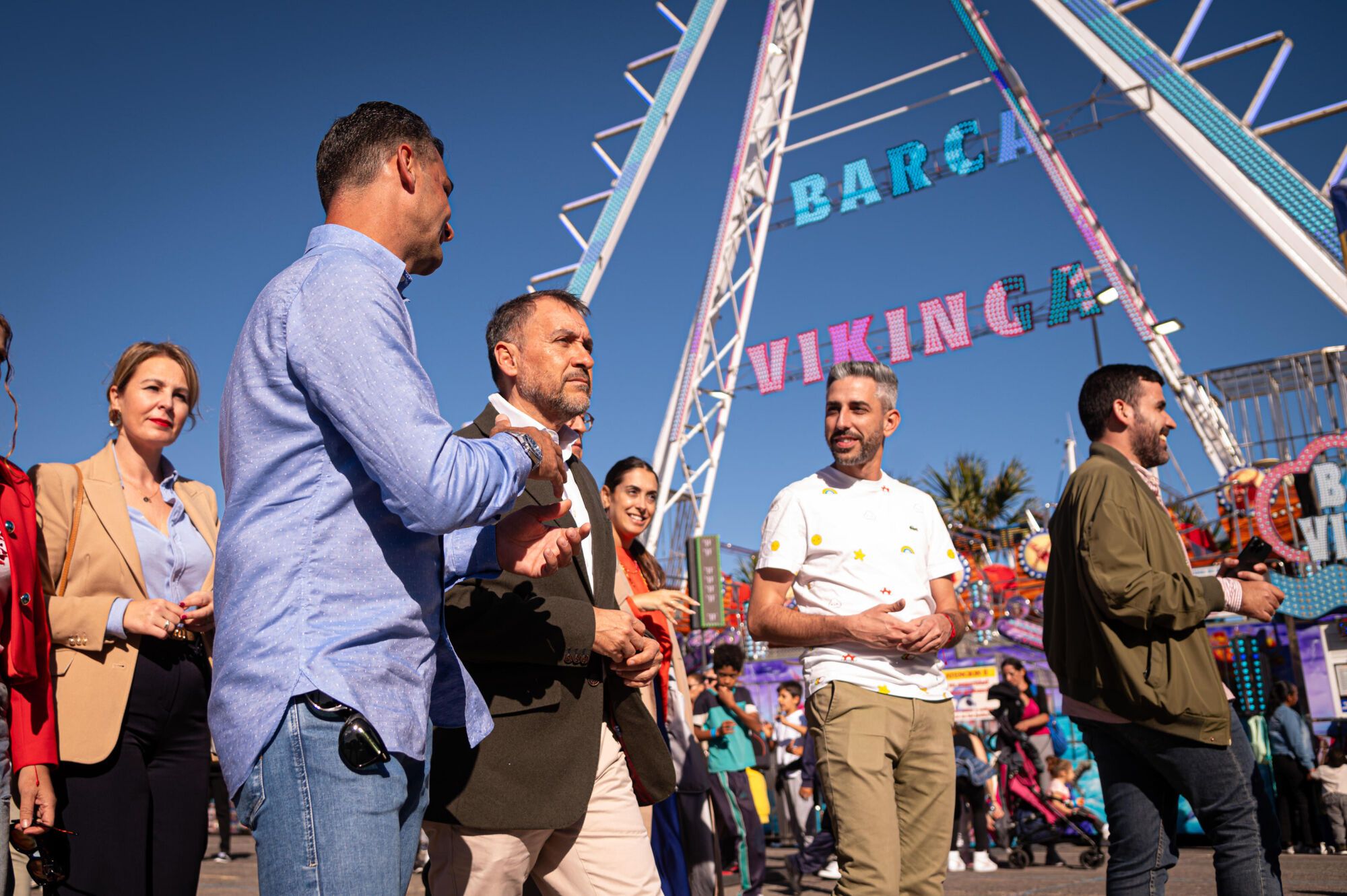 José Manuel Bermúdez visita la Feria de Atracciones por el Carnaval de Santa Cruz de Tenerife 2025