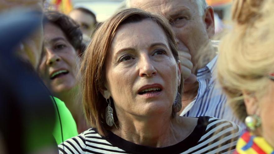 Carme Forcadell a la manifestació.