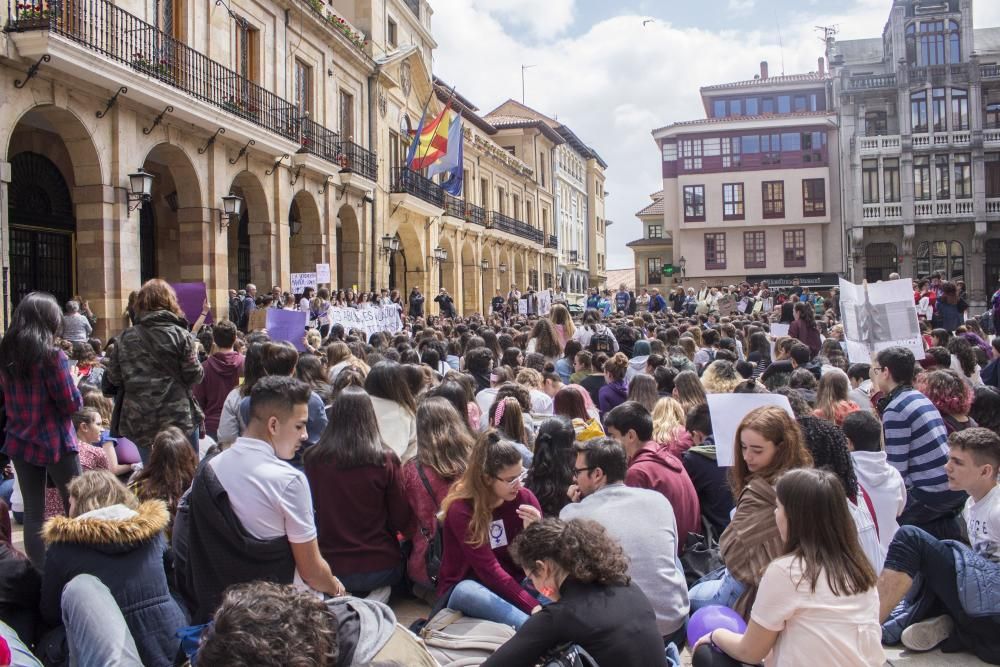 Manifestación en Oviedo.