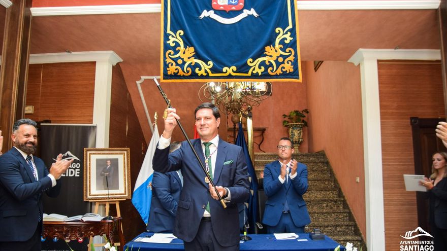 Emilio Navarro, proclaimed mayor of Santiago del Teide for the third consecutive term
