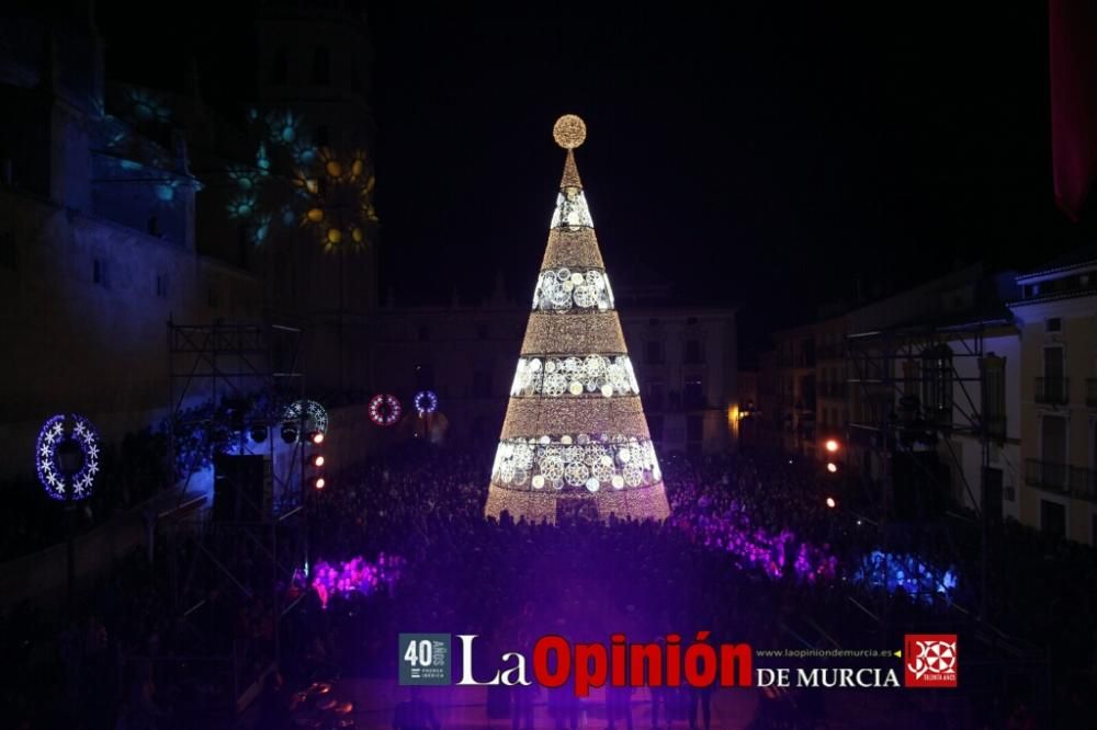 Encendido de luces de Navidad en Lorca