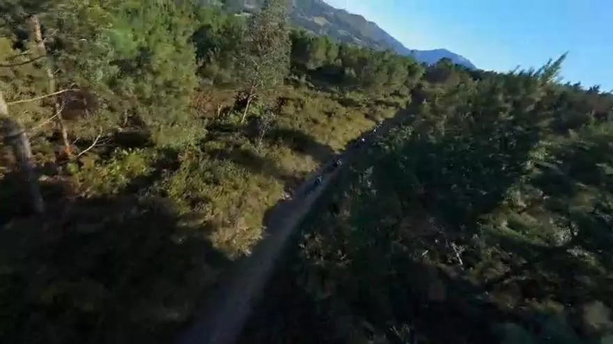 Piloña a vista de dron