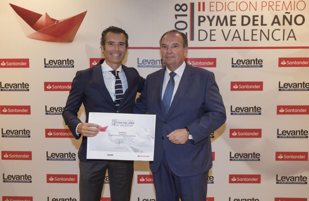 Premios Santander a la Pyme del Año de València 2018 junto a la Cámara de Comercio y en colaboración con Levante-EMV