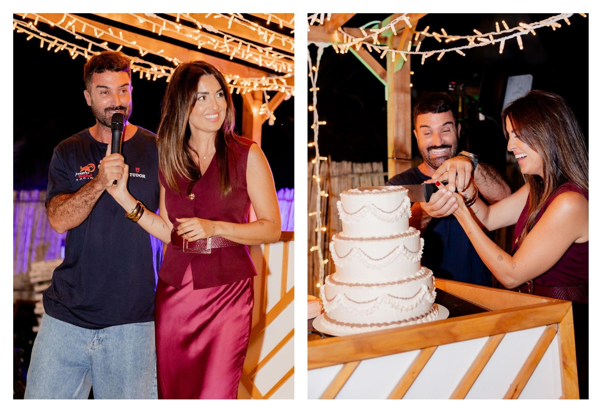 Rubén Santos e Isa Fayos durante el evento.