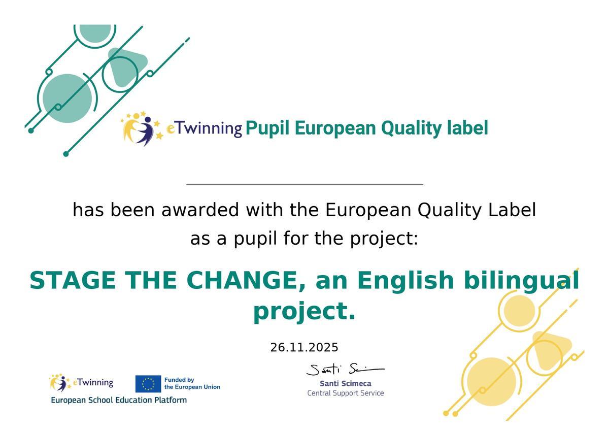 “Stage the Change” ha alcanzado los estándares más elevados en innovación educativa