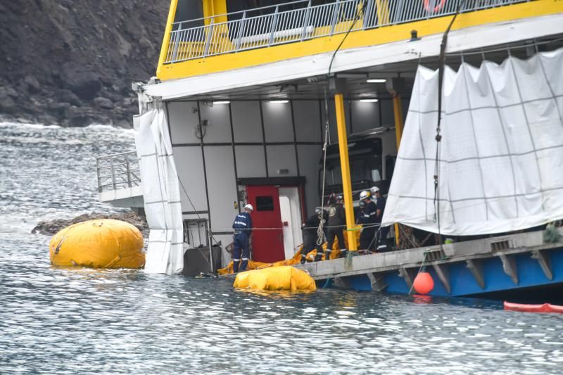 Nuevo intento de reflotar el ferry de Fred Olsen