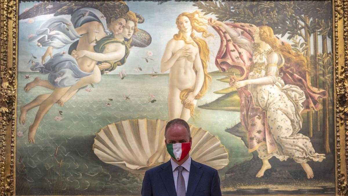 L&#039;obra del naixement de Venus que es troba a la Galleria degli Uffizi