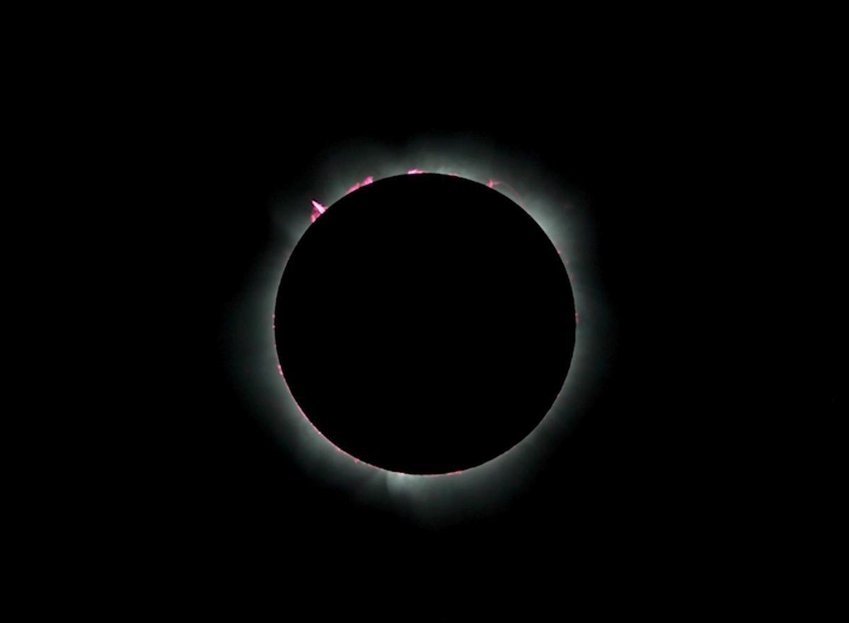 El eclipse visto desde Exmouth, Australia