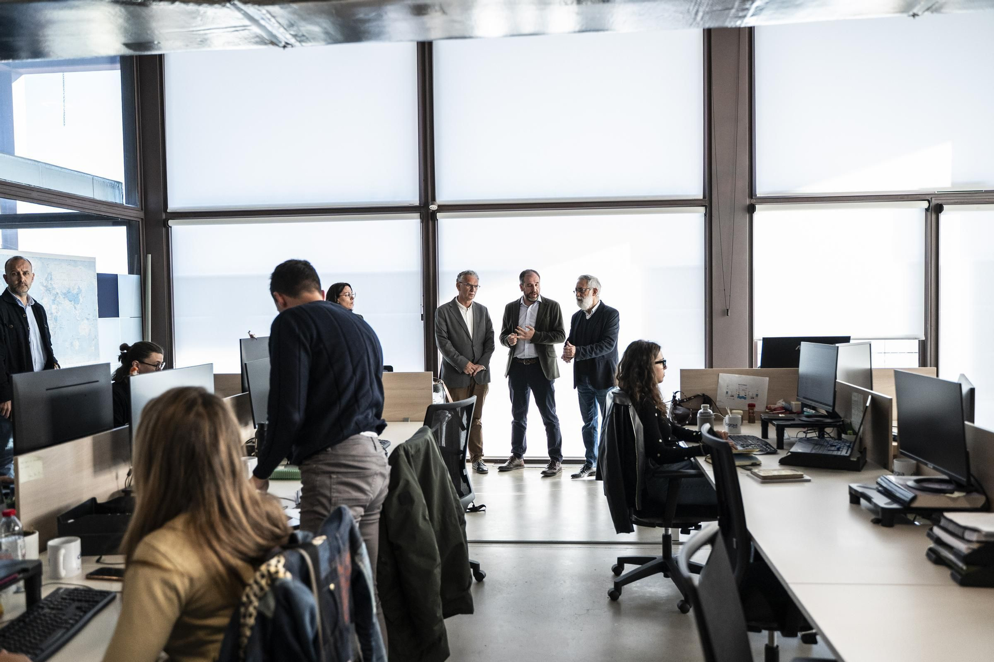 Visita del delegado del Gobierno en Extremadura a la empresa Gamma Solutions