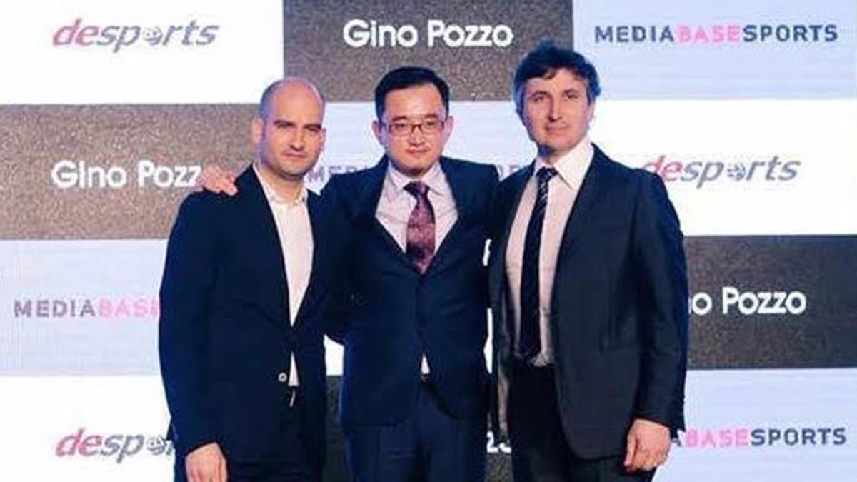 Pere Guardiola, Jiang Lizhang y Gino Pozzo presentaron su acuerdo en Shanghai