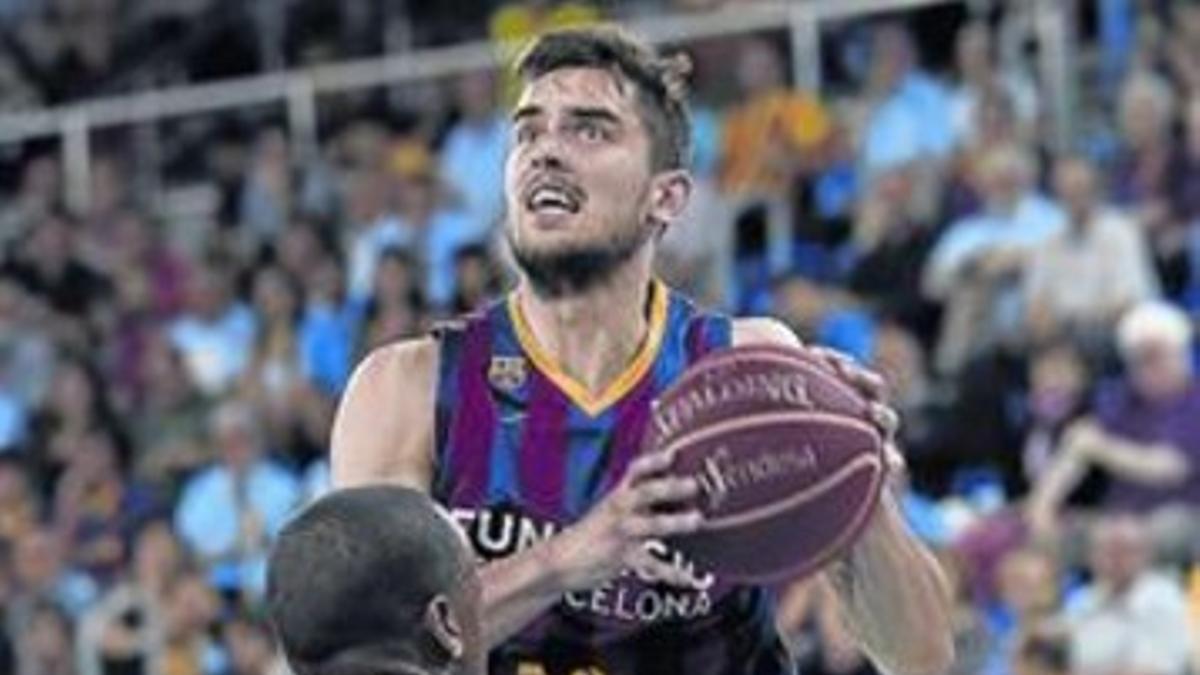 Satoransky entra a Canasta ante Malet, anoche en el Palau.