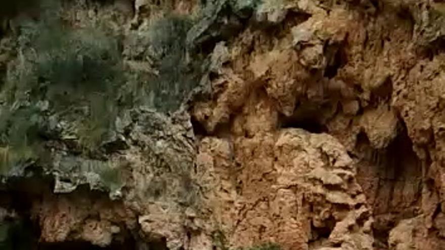 Salto de la Novia de Navajas tras el temporal