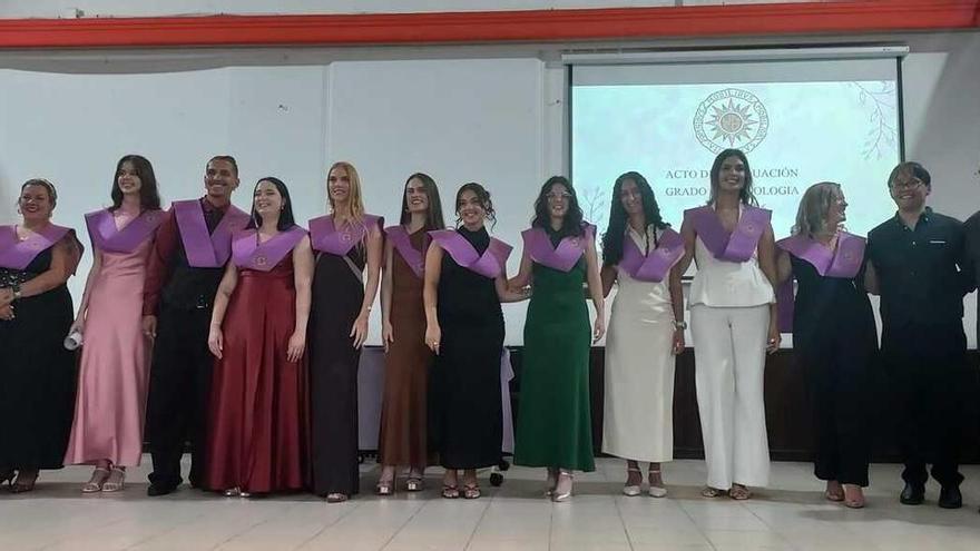 Acto de graduación de estudiantes de Psicología de la UNED de Gran Canaria