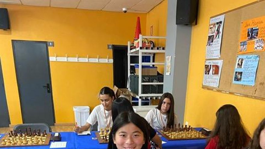 Irene Diz, con la selección gallego en el Campeonato de España