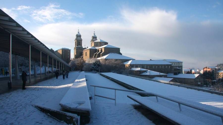 Así fue la nevada que en 2010 tiñó de blanco Santiago de Compostela