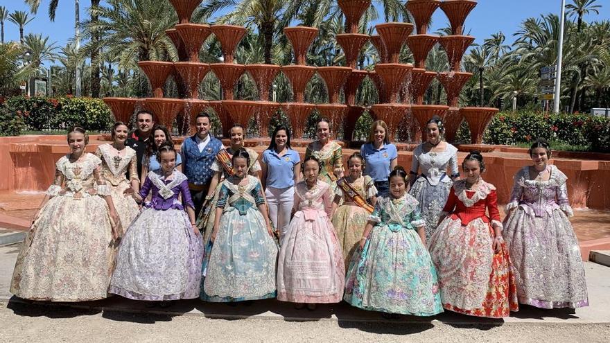 Las candidatas a fallera mayor de Dénia visitan Elche