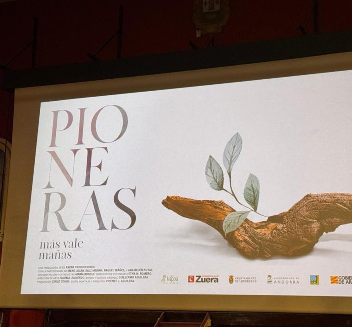 Se proyectó el cortometraje ‘Pioneras, más vale mañas’. |