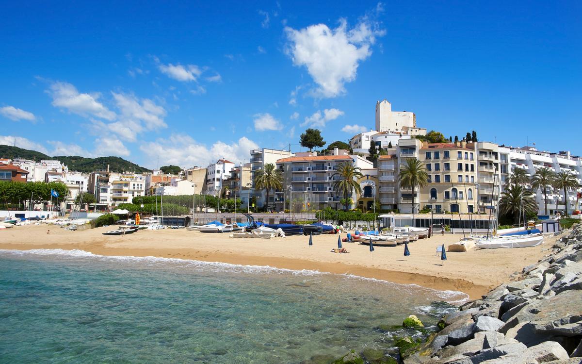 Playa Platja de les Barques en Sant Pol, España