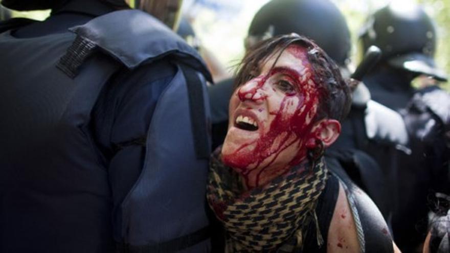 Los antidisturbios dejan heridos al dispersar la marcha minera