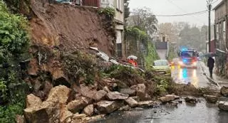 La lluvia desborda un río en Vigo en el día con más agua en 5 años