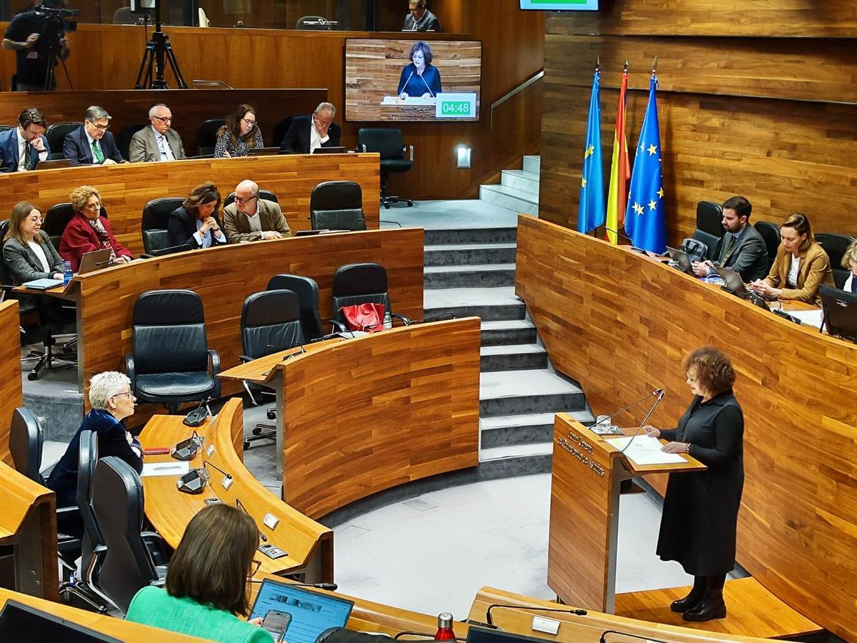 Marta del Arco interviene en el Pleno de la Junta.
