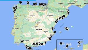 ¿Cuáles son las 48 banderas negras a las peores playas de España?