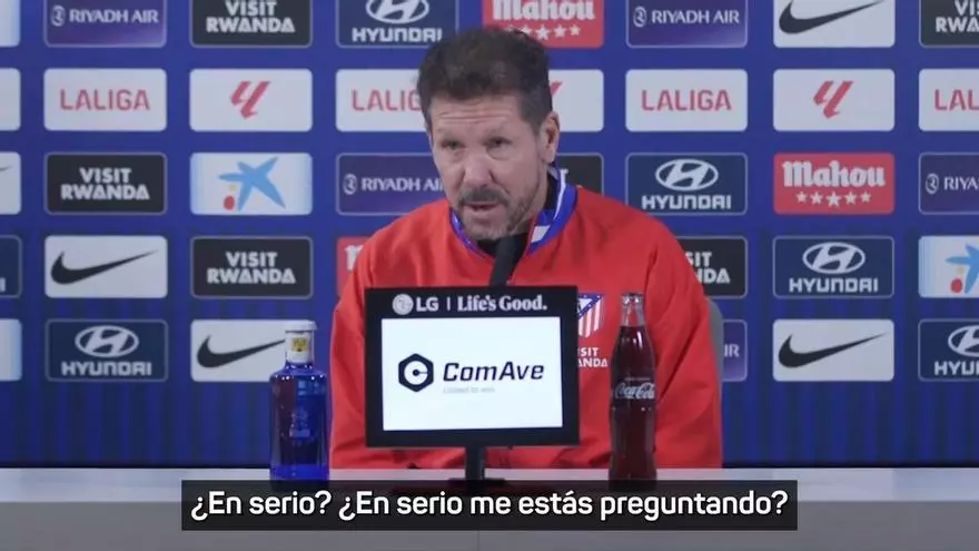 Simeone defiende a Julián: "¿En serio me estás preguntando?"