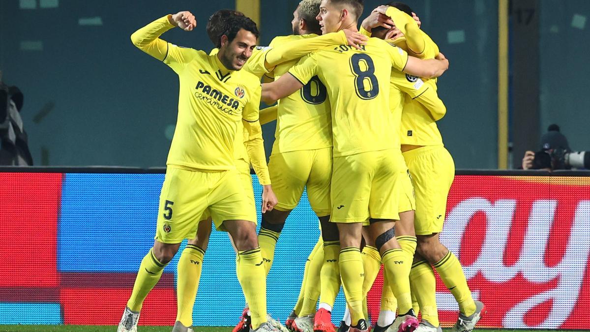 Dani Parejo celebra la victoria del Villarreal