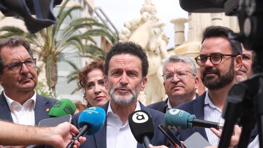 Edmundo Bal pasa de puntillas por Alicante en la campaña de Ciudadanos y carga contra Sánchez y Feijóo