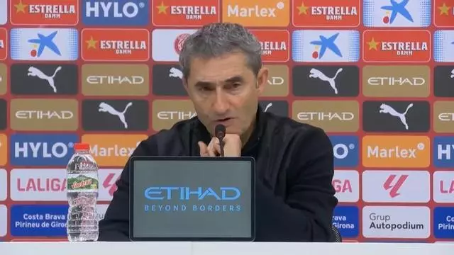Ernesto Valverde: "Nos estamos entrando bien en los partidos"