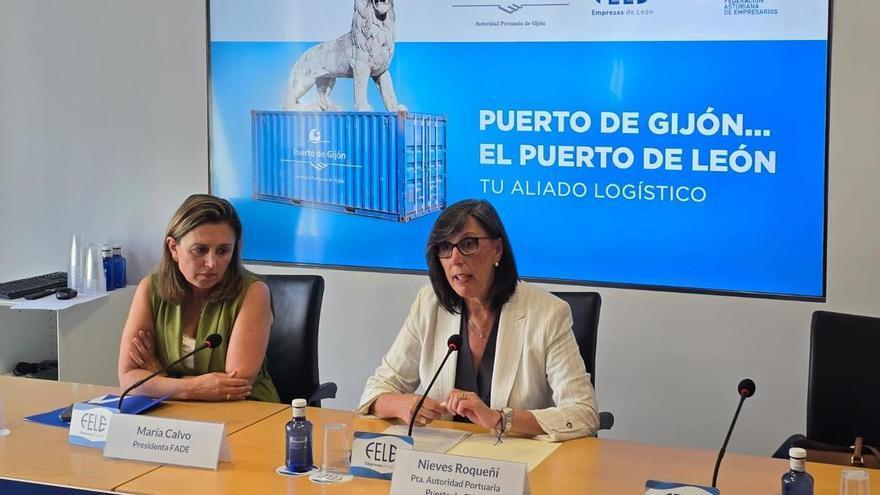 El Musel busca captar más tráficos en León con la nueva conexión ferroviaria de contenedores