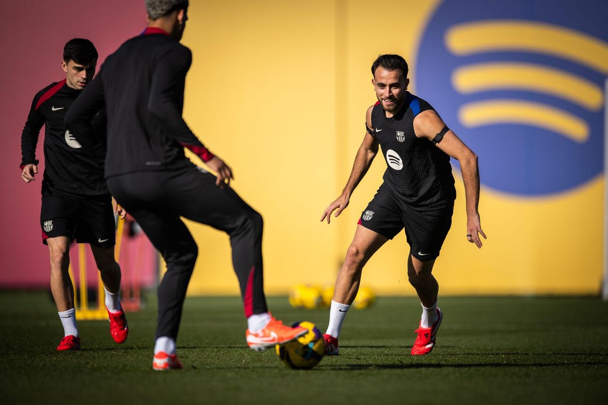 Eric Garcia durante un entrenamiento