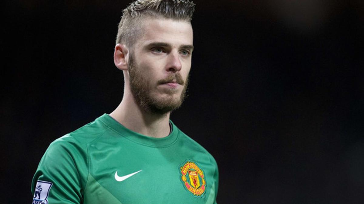 De Gea, en un partido con el Manchester United