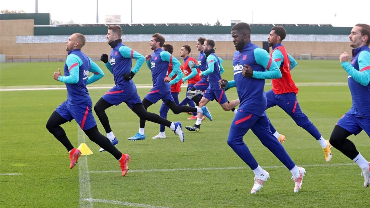 El Barça prepara la final ante el Atleti con Braithwaite