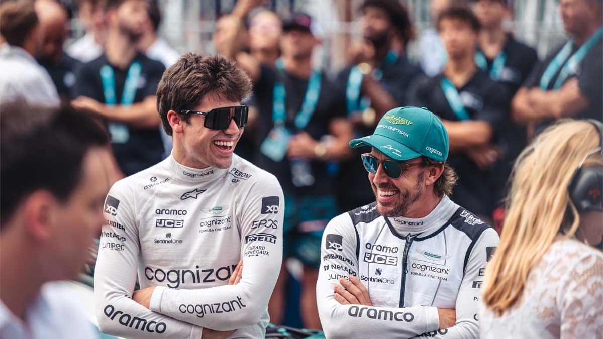 Stroll y Alonso tienen una gran sintonía y forman el tandem perfecto en Aston Martin