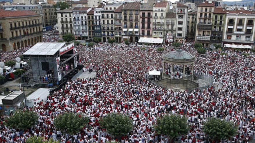 Pamplona protesta contra las agresiones sexuales.