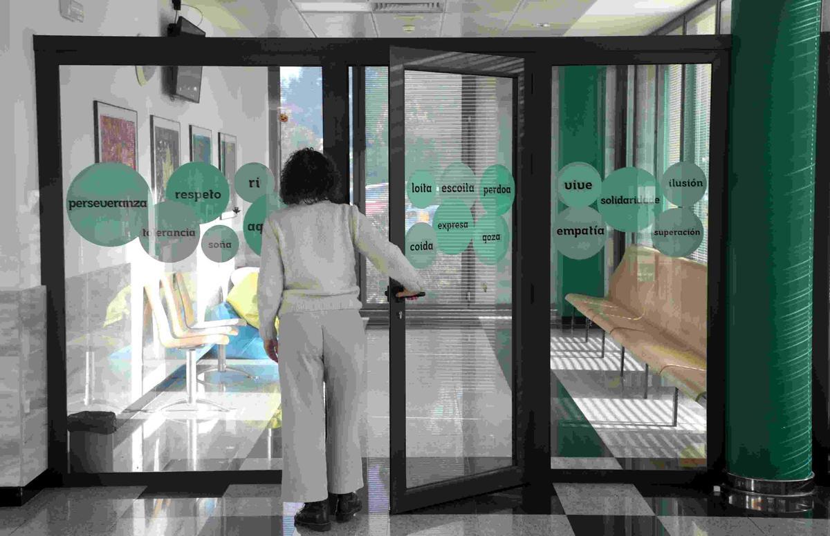 Dependencias del hospital de día de la unidad de salud mental infanto-juvenil del Complexo Hospitalario Universitario de Santiago.