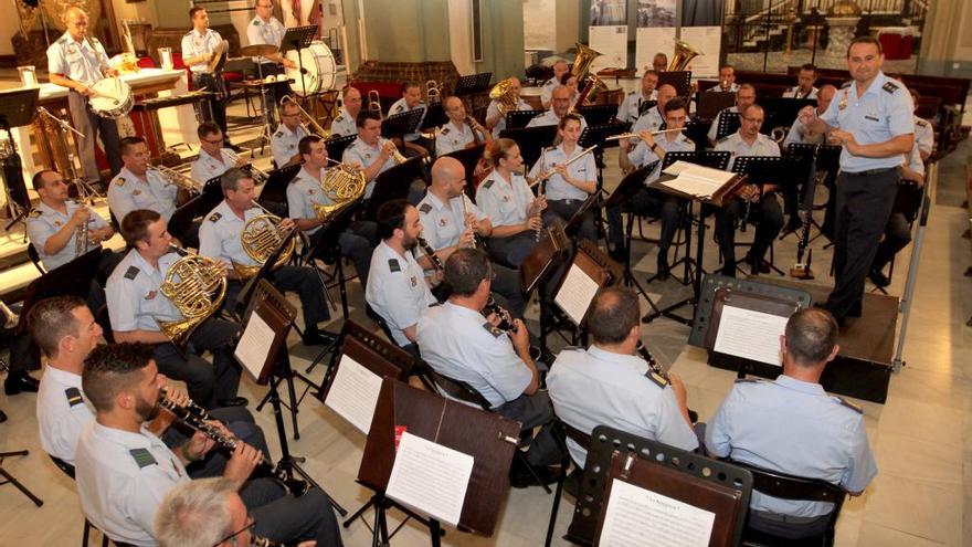 La banda de música de la AGA, en Santa María.