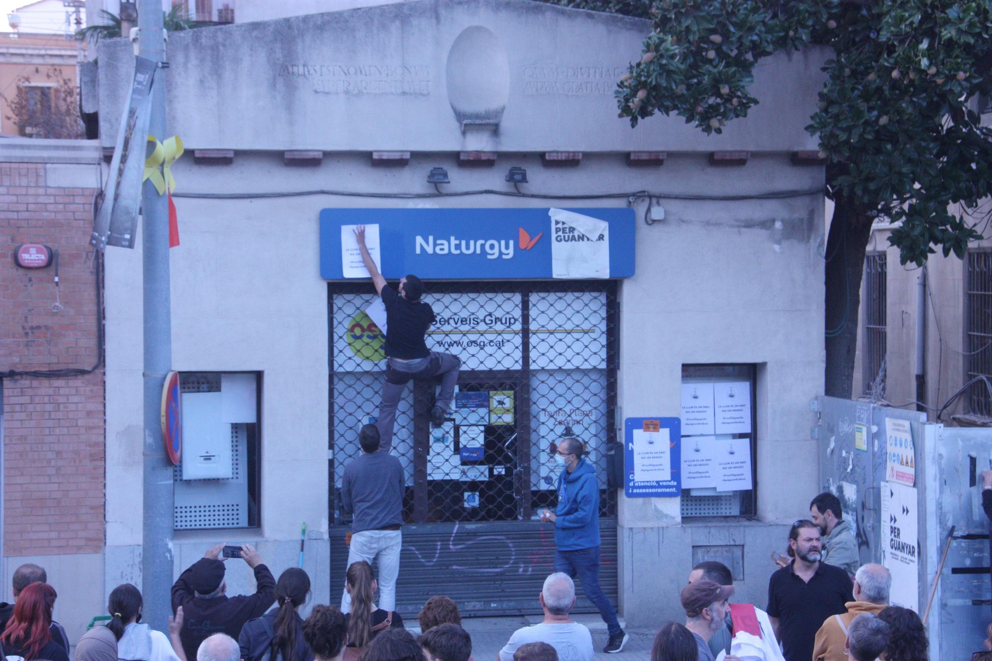 Protesten a Girona contra el model energètic