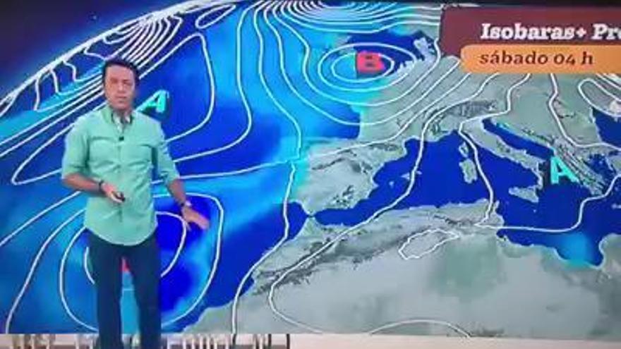 El huracán 'Leslie' rescata una pifia televisiva sobre la localización de Canarias