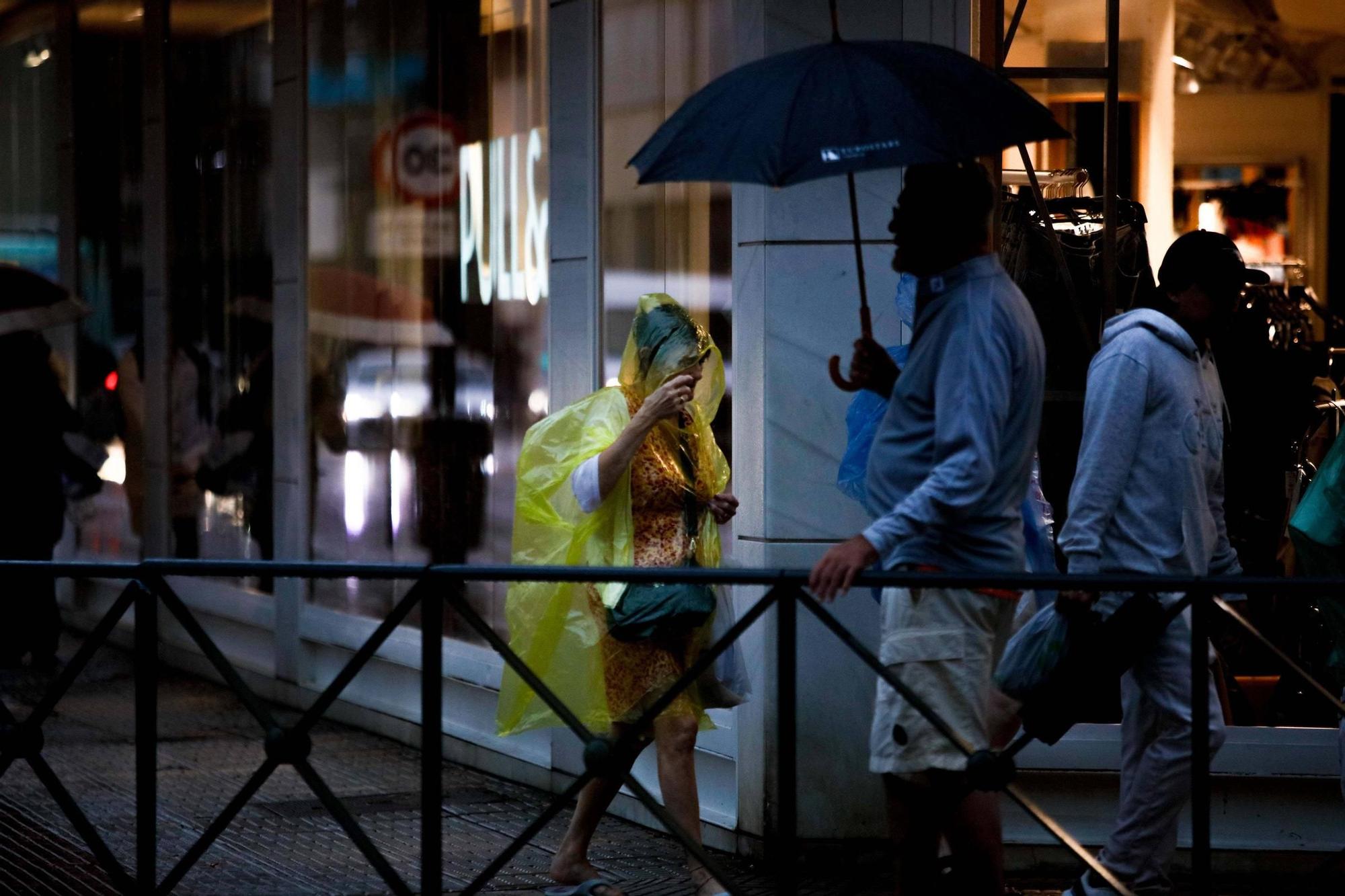 Todas las imágenes de la lluvia en Ibiza