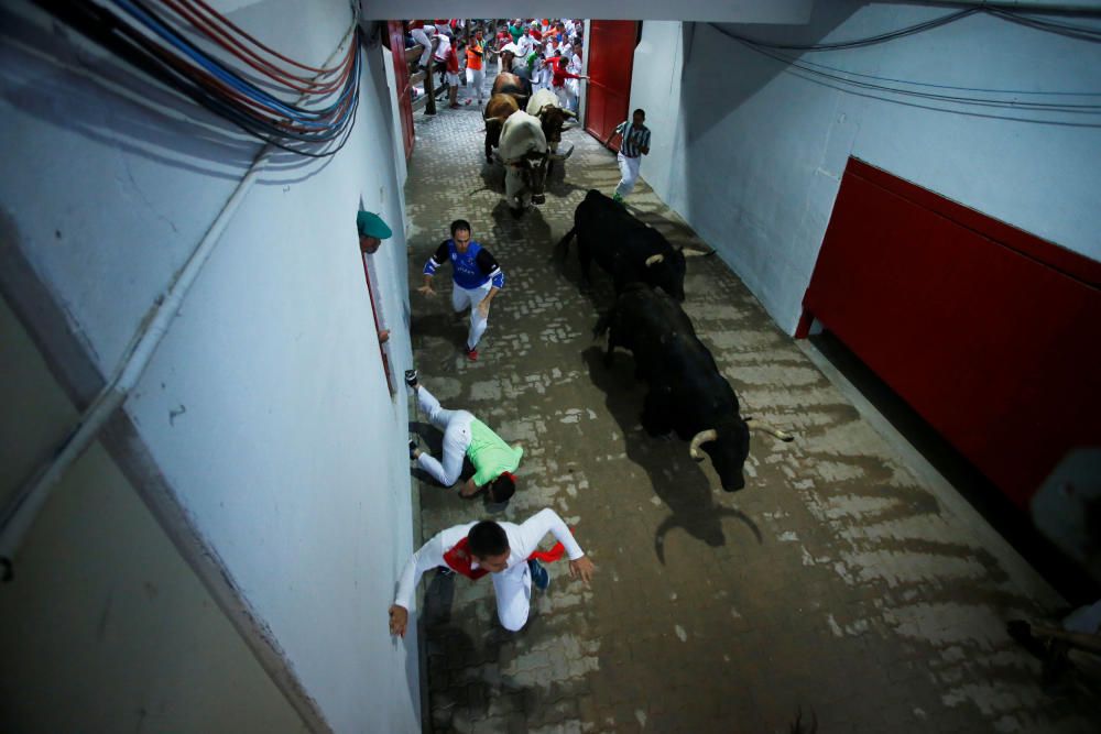 Quart encierro de San Fermín.