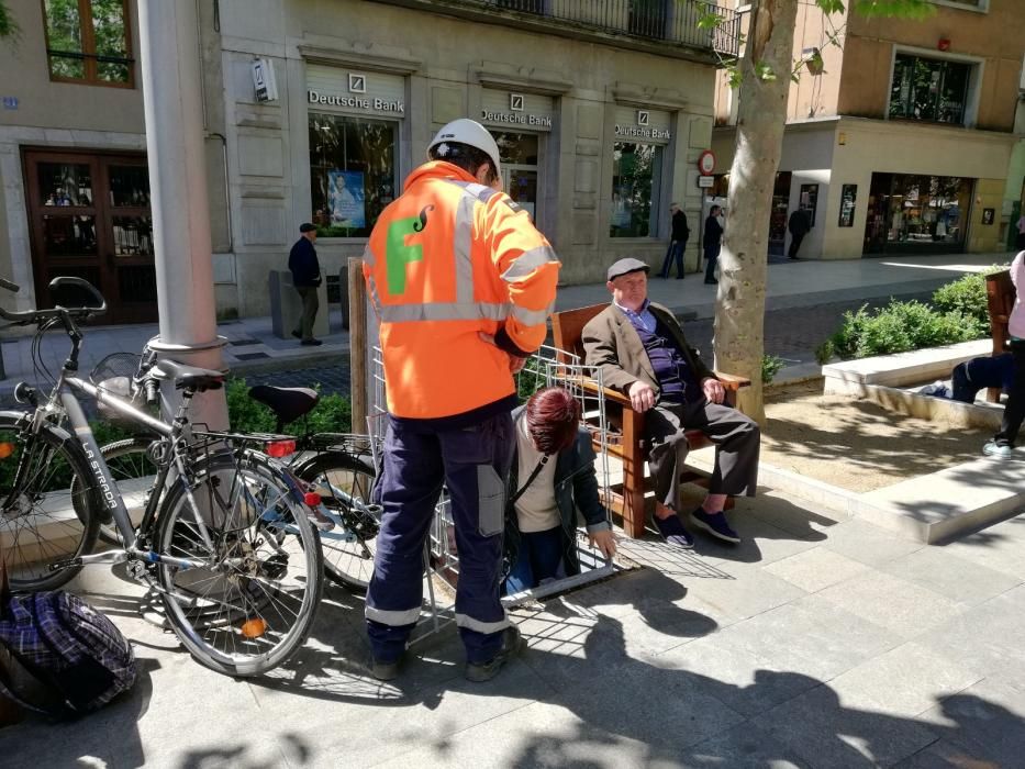 Un dels accessos a la riera soterrada