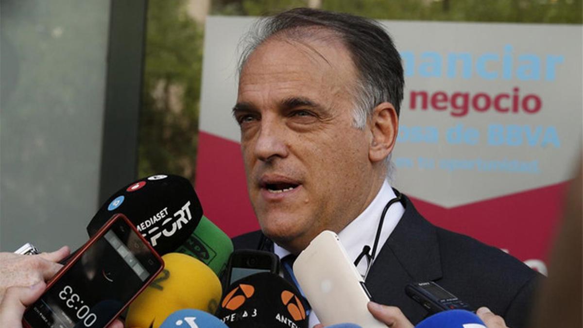 Javier Tebas avisa a Mediaset