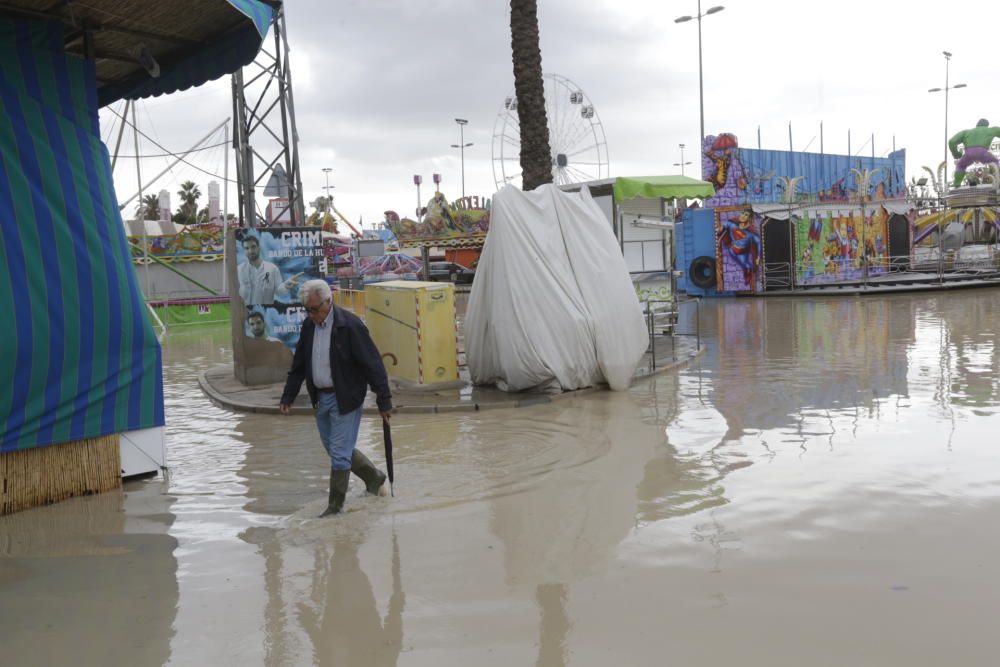 Así ha quedado la feria de La Fica tras la gota fría