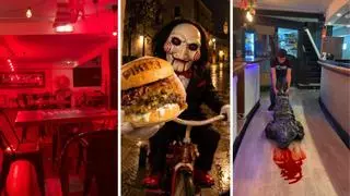 La hamburguesería de Asturias que se convierte en un circo del terror por Halloween: "No vais a poder comer, me cagué de miedo"
