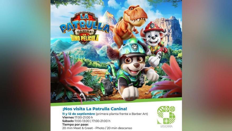 Chase, de 'La Patrulla Canina', llegará al CC La Sierra de Córdoba con una actividad familiar los días 11 y 12 de septiembre